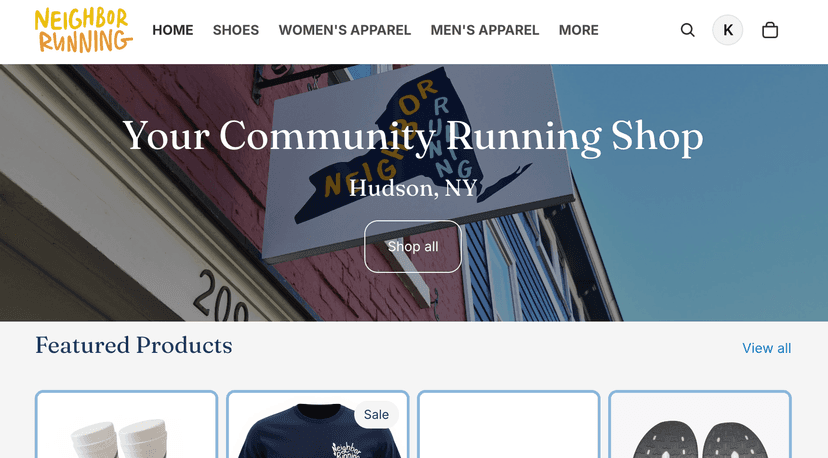 Neighbor Running online shop